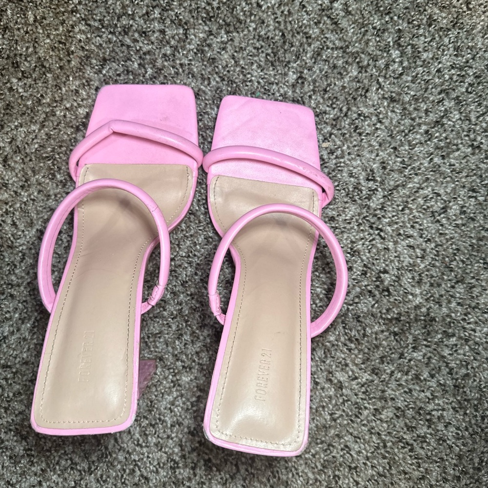Pink mule heels